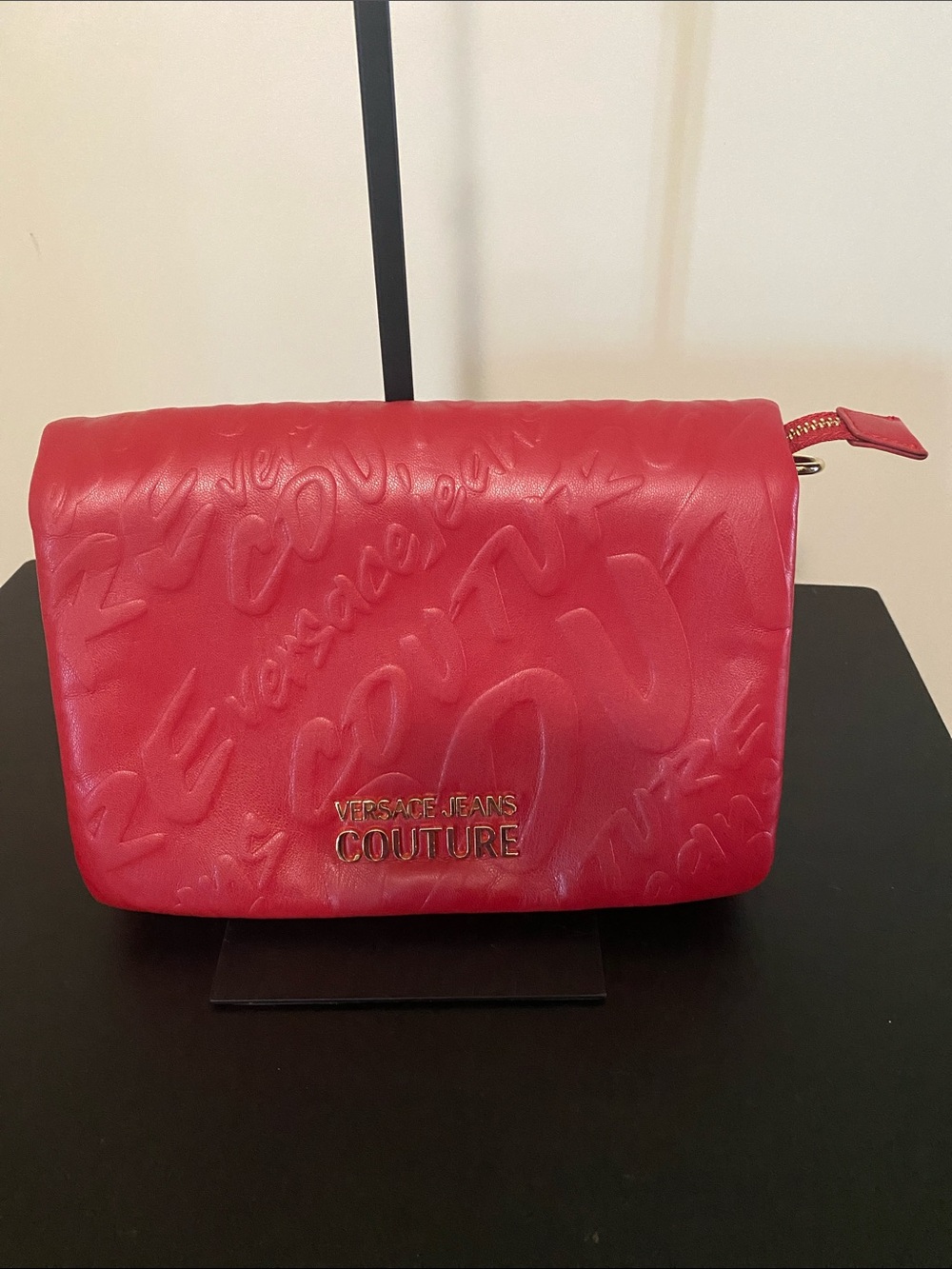 Versace Jeans Couture Red Leather Crossbody Bag